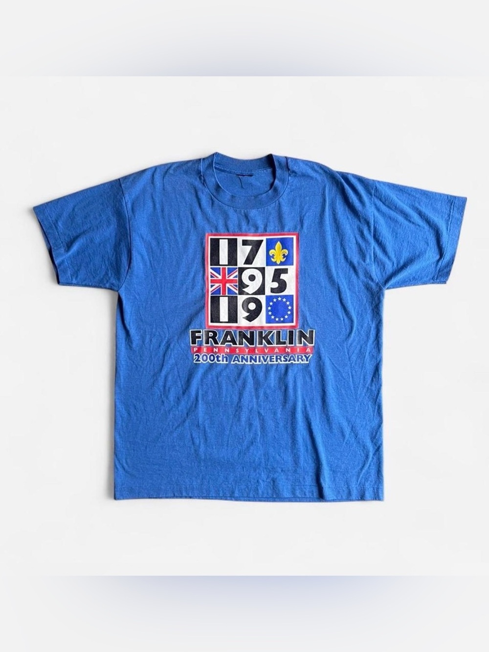 Vintage 1995 Franklin Pennsylvania 200th Anniversary single stitch T-shirt